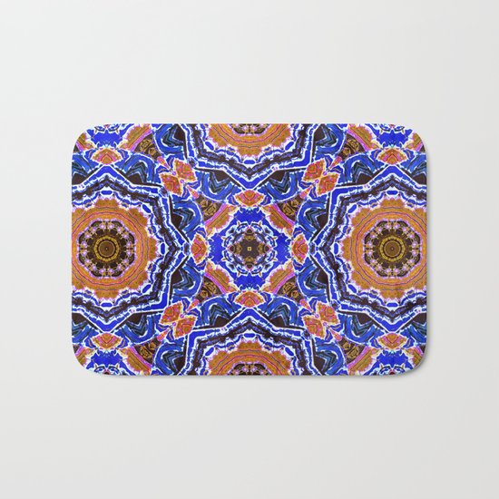 Tiled Kaleidoscope Mandalas Bath Mat