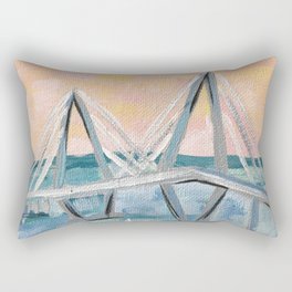 Charleston South Carolina Ravenel Bridge Rectangular Pillow