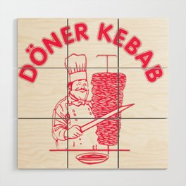 Doner Kebab Wood Wall Art