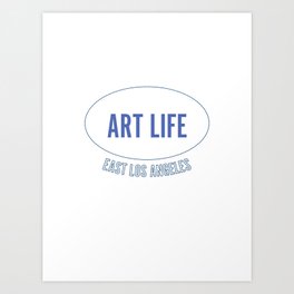 Art Life, East Los Angeles - Oval Art Print
