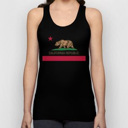 California Republic Flag - Bear Flag Tank Top