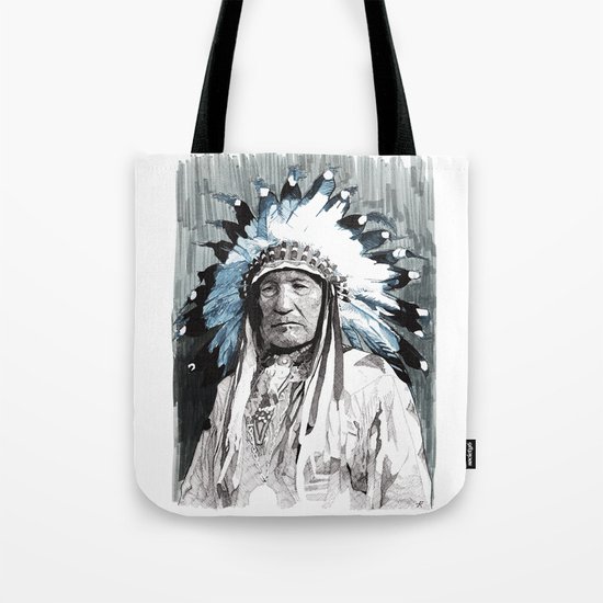 Native American Chief Tote Bag