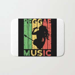 Reggae Bath Mat | Giftidea, Jamaica, Graphicdesign, Reggaeton, Reggaeshirt, Dreadlocks, Rastafari, Festival, Musician, Gift 