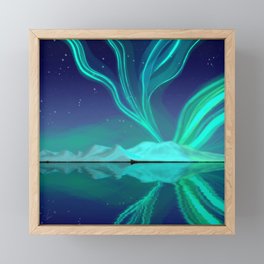 Northern Lights Aurora borealis by Creations Artext Framed Mini Art Print