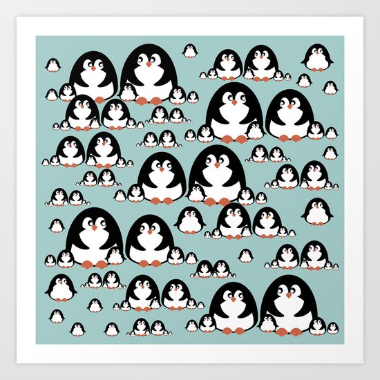Penguins Art Print