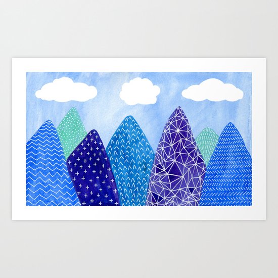 Mountains Art Print