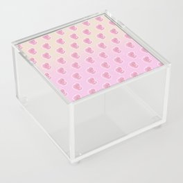 Veiltail Betta Fish, Soft Pink Coloration Pattern Acrylic Box