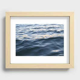 Sunset Lakeside Waters Recessed Framed Print