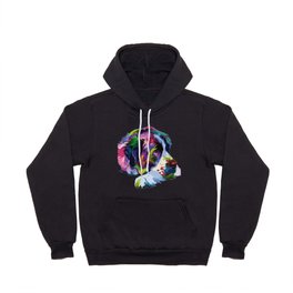 Colorful dog pop art style Hoody