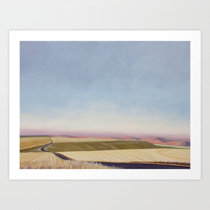 Rolling Country Hills Art Print