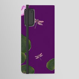 Lotus flowers with dragonflies Android Wallet Case