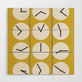 Minimal clock collection 6 Wood Wall Art