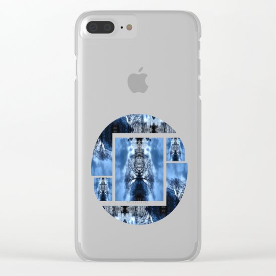 Tree Man Night photography Clear iPhone Case