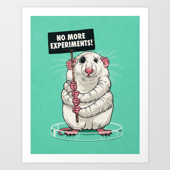 No more experiments! Art Print