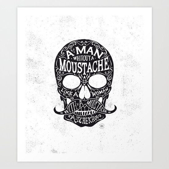 Skull Tchekhov Art Print