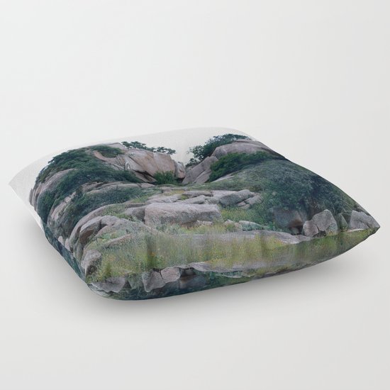 enchanted rock Floor Pillow