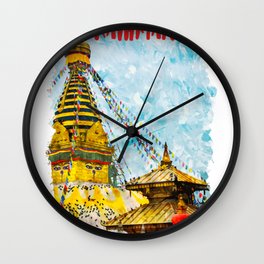 Kathmandu Nepal city watercolor Wall Clock | Kathmanduartwork, Kathmanduholiday, Ilovekathmandu, Kathmanducity, Kathmandulover, Kathmandusketch, Kathmandumap, Graphicdesign, Kathmandumapart, Kathmandu 