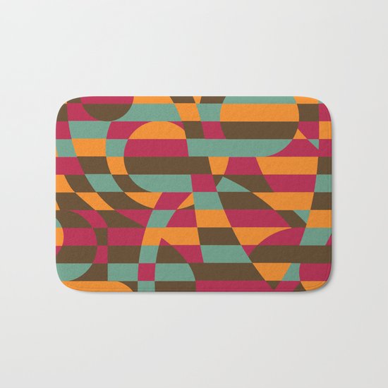 Abstract Graphic Art - Roller Coaster Bath Mat