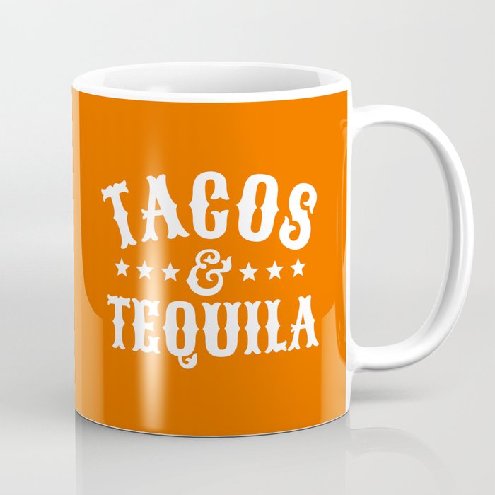 Tacos & Tequila (Orange) Coffee Mug