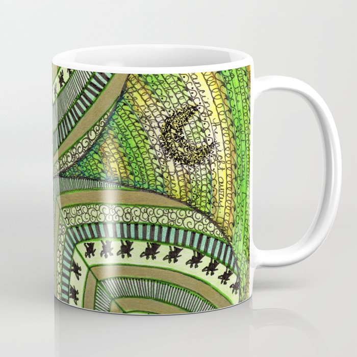 Patterned Shamrock Coffee Mug