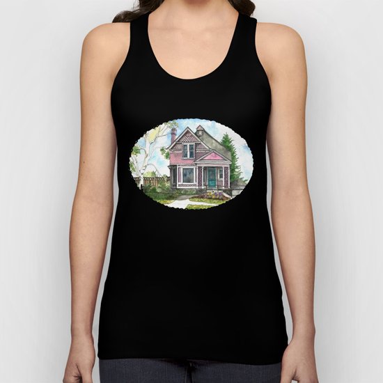 The Violet Lady in Spring Unisex Tank Top