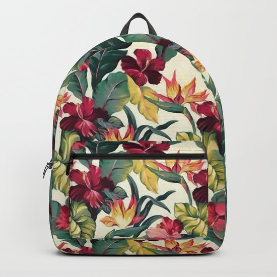 Colorful tropical garden Backpack