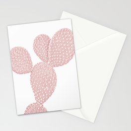 Blush Pink Cactus Stationery Cards