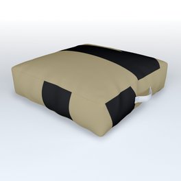 Letter K (Black & Sand) Outdoor Floor Cushion