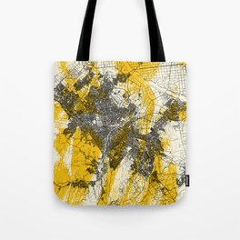 Sapporo, Japan - City Map Poster Tote Bag