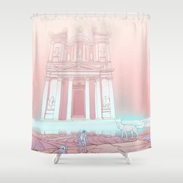 Temple of Reflection Shower Curtain