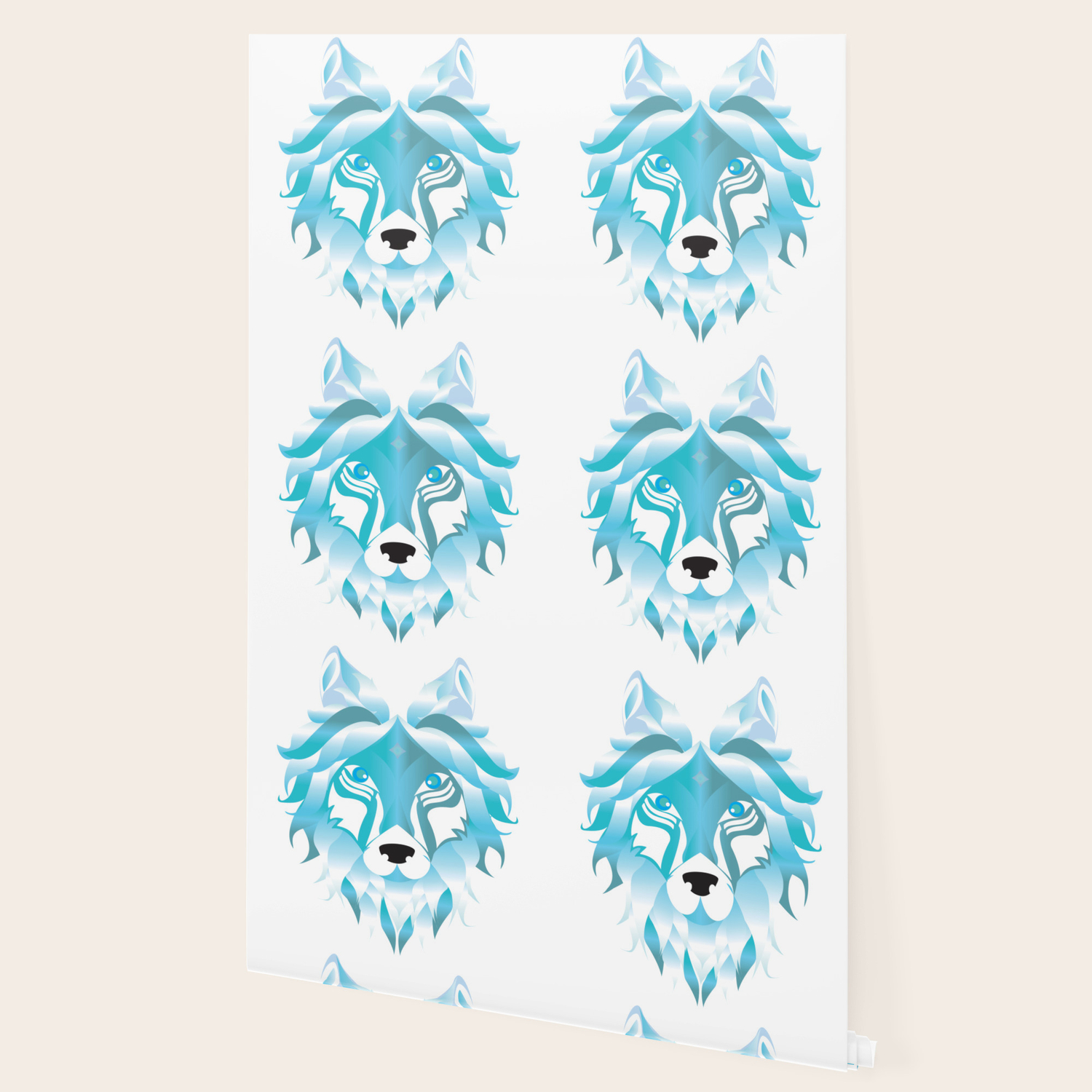 Silver Snow Wolf Art Wolves Pack Alpha Canidae Animals Gift Wallpaper By Tomgiant Society6