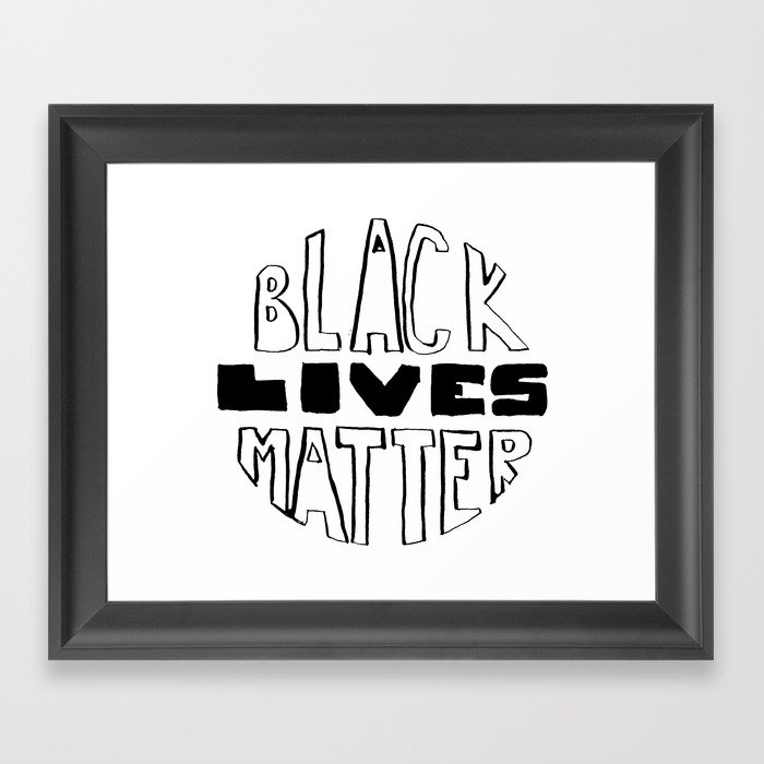 Black Lives Matter Framed Art Print