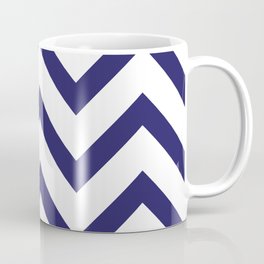 navy blue chevron pattern Mug