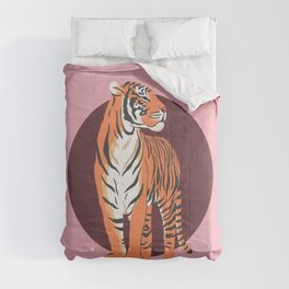 Mighty Tiger - Pink/Burgundy Comforter