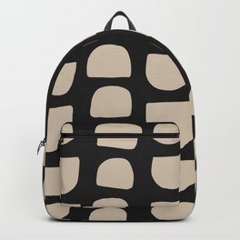 Modern Mudcloth Pattern - White on Black Backpack