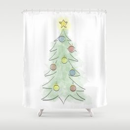 Christmas Tree Shower Curtain