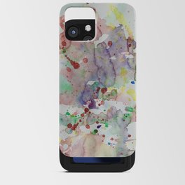 Abstract bright splashes iPhone Card Case