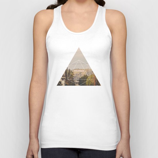 Hollywood Sign - Geometric Photography Unisex Tank Top
