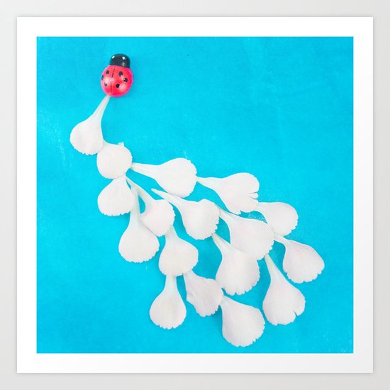 Ladybug Trail 2 Art Print