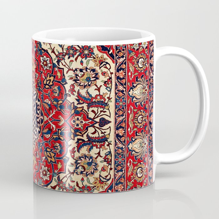Esfahan Central Persian Rug Print Coffee Mug