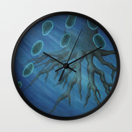 Root Under the Water Wall Clock