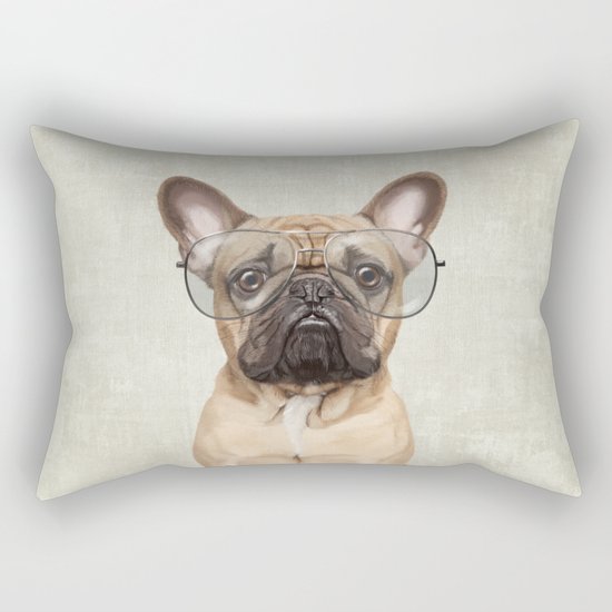 Mr French Bulldog Rectangular Pillow