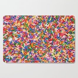 Colorful Rainbow Sprinkles | Sweet Candy Cutting Board