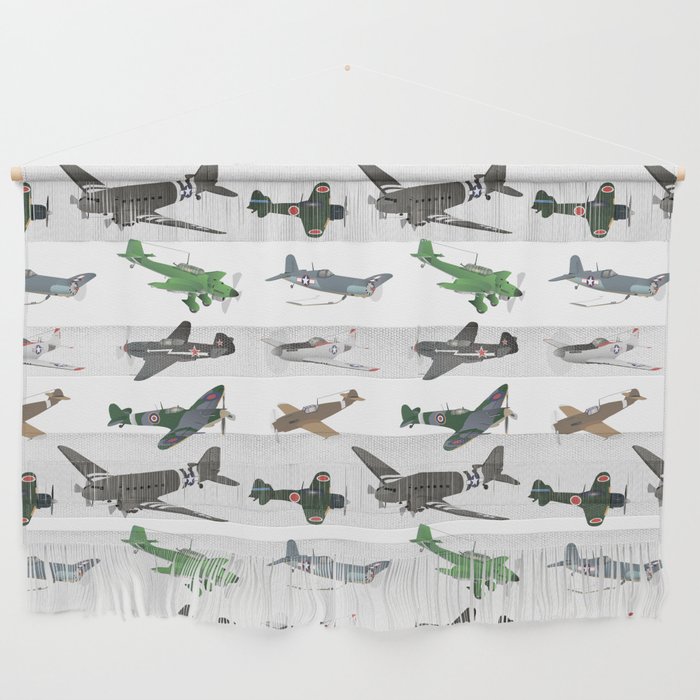 Multiple WW2 Airplanes Wall Hanging