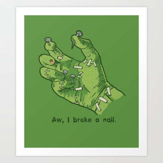 Frankenhand Art Print
