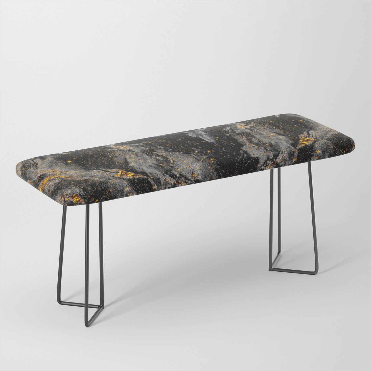 Galaxy Black Gold Bench By Jreidinger Society6