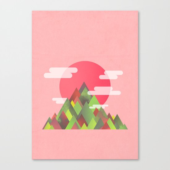 Cloudy Peaks Canvas Print