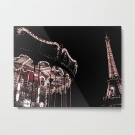 Paris Carousel Metal Print