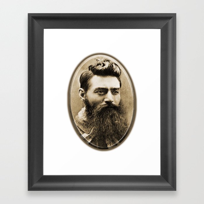 Edward Ned Kelly. Australian Criminal.. Framed Art Print