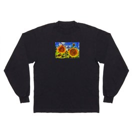 Sunflowers Vincent Van Gogh Long Sleeve T-shirt